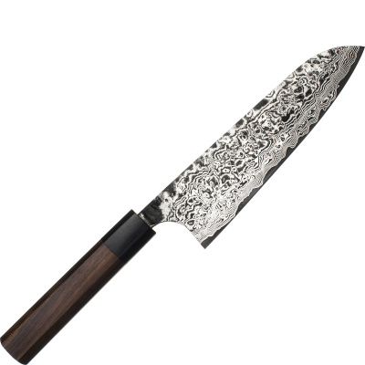 Nóż Santoku ręcznie kuty 18 cm Takeshi Saji RW stal R-2 H-R2D-SA-180RW