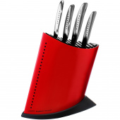 Noże kuchenne Global SAI w czerwonym bloku na noże GKB52CR-SAI4001