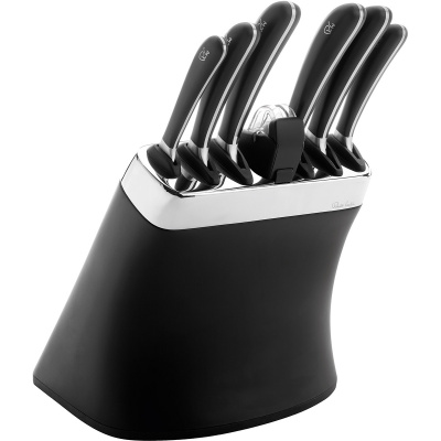 Noże kuchenne w bloku z ostrzałką Robert Welch Signature SIGBK2097V/8