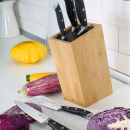 Noże ze stali chirurgicznej w bloku bambusowym Primus Kuchenprofi 5 sztuk KU-2410122506