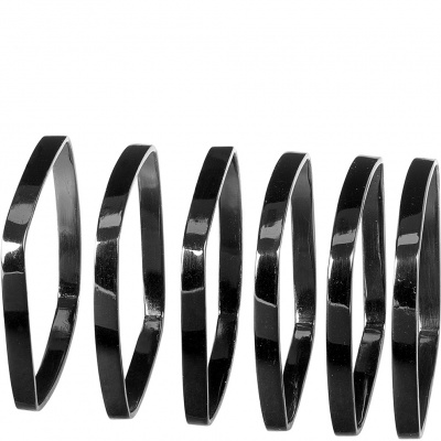 Obrączki na serwetki Fino Blomus czarny nikiel, 6 sztuk B63742