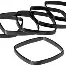 Obrączki na serwetki Fino Blomus czarny nikiel, 6 sztuk B63742