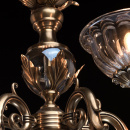 Okazały, mosiężny żyrandol 5 ramienny CHIARO Classic 411010905