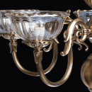 Okazały, mosiężny żyrandol 5 ramienny CHIARO Classic 411010905