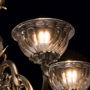 Okazały, mosiężny żyrandol 5 ramienny CHIARO Classic 411010905