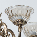 Okazały, mosiężny żyrandol 5 ramienny CHIARO Classic 411010905