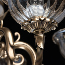 Okazały, mosiężny żyrandol 5 ramienny CHIARO Classic 411010905