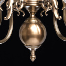 Okazały, mosiężny żyrandol 5 ramienny CHIARO Classic 411010905