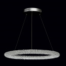 Okrągła lampa LED wisząca na stalowych żyłkach CHIARO zdalne sterowanie 498014001