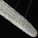 Okrągła lampa LED wisząca na stalowych żyłkach CHIARO zdalne sterowanie 498014001