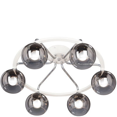 Okrągła lampa sufitowa szklane klosze Vitaluce VE4308-0/6PL