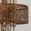 Okrągła lampa sufitowa w stylu loft Maroko RegenBogen 185010205