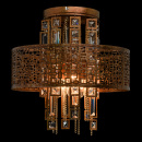 Okrągła lampa sufitowa w stylu loft Maroko RegenBogen 185010205