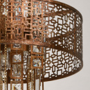 Okrągła lampa sufitowa w stylu loft Maroko RegenBogen 185010205