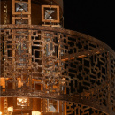 Okrągła lampa sufitowa w stylu loft Maroko RegenBogen 185010205