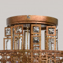 Okrągła lampa sufitowa w stylu loft Maroko RegenBogen 185010205