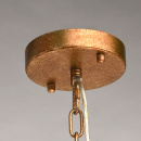 Okrągła lampa wisząca w stylu loftowym RegenBogen Loft miedź 185010310