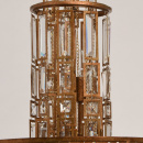 Okrągła lampa wisząca w stylu loftowym RegenBogen Loft miedź 185010310