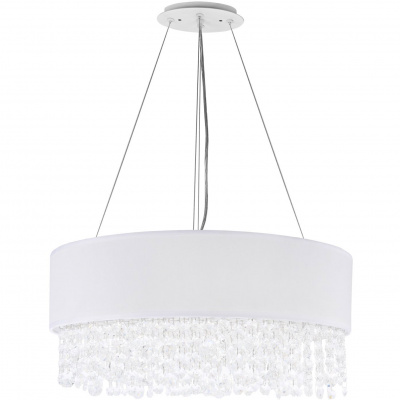 Okrągła lampa wisząca z kryształkami Manfred Maytoni Modern MOD600PL-06W