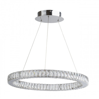 Okrągła, luksusowa lampa wisząca Goslar MW-LIGHT Crystal 498011501