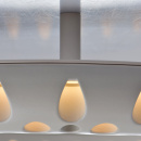 Okrągła ściemniana pilotem lampa sufitowa LED biała RegenBogen Hi-Tech 731010201