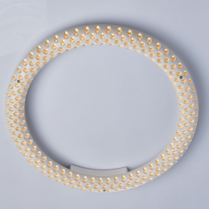 Okrągła ściemniana pilotem lampa sufitowa LED biała RegenBogen Hi-Tech