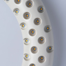 Okrągła ściemniana pilotem lampa sufitowa LED biała RegenBogen Hi-Tech 731010201