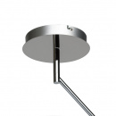 Okrągłe oświetlenie LED do dużego salonu RegenBogen Megapolis regulowane 661011801