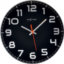 Okrągły zegar ścienny Classy Nextime 30 cm, czarny 8817 ZW
