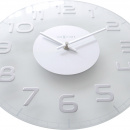 Okrągły zegar ścienny Classy Nextime 30 cm, transparentny 8817 TR