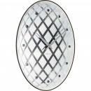 Okrągły zegar ścienny z wahadłem Pendula Nextime srebrny 8185 ZI