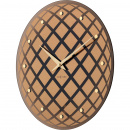 Okrągły zegar ścienny z wahadłem Pendula Nextime złoty 8185 CO