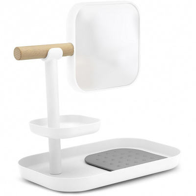 Organizer łazienkowy z lustrem Vana Umbra biały 023550-660