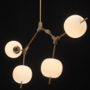 Oryginalna lampa wisząca białe kule LED Auksis De Markt Hi-Tech 722010404