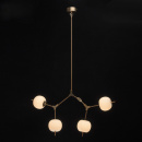 Oryginalna lampa wisząca białe kule LED Auksis De Markt Hi-Tech 722010404