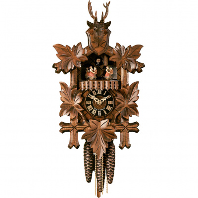 Oryginalny zegar z kukułką i tancerzami Hones 37 cm HS-605/3T