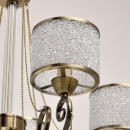 Oświetlenie - antyczny mosiądz i akrylowe klosze MW-LIGHT Classic 372013405