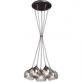 Oświetlenie do jadalni, szklane kule na linkach Vitaluce VE4361-1/5S