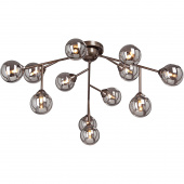 Oświetlenie do salonu 12 szklanych kul na prostych ramionach Vitaluce VE4865-7/12PL
