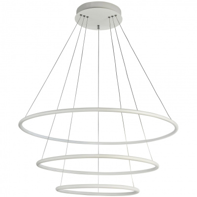 Oświetlenie LED trzy białe okręgi Nola Maytoni MOD877PL-L110W
