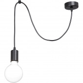 Oświetlenie minimalistyczne na jedną żarówkę na długim przewodzie Vitaluce VE4238-1/1S