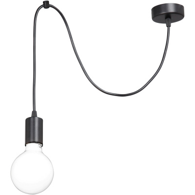 Oświetlenie minimalistyczne na jedną żarówkę na długim przewodzie Vitaluce VE4238-1/1S