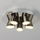 Oświetlenie okrągłe sufitowe - industrialne LED czarny chrom 609013605