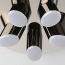 Oświetlenie okrągłe sufitowe - industrialne LED czarny chrom 609013605