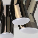 Oświetlenie okrągłe sufitowe - industrialne LED czarny chrom 609013605
