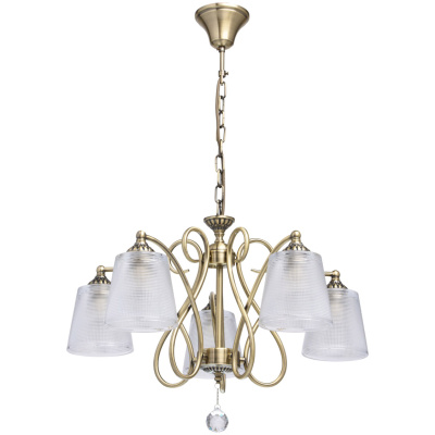 Oświetlenie wiszące do dużego pomieszczenia antyczny mosiądz MW-LIGHT 372013205