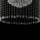 Oświetlenie wiszące do salonu - kaskadowe kryształy CHIARO Crystal 244016015