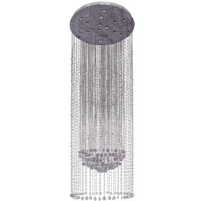 Oświetlenie wiszące do salonu - kaskadowe kryształy CHIARO Crystal 244016015