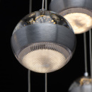 Oświetlenie wiszące kulki LED 9 sztuk, regulowana wysokość MW-LIGHT Megapolis 730010209