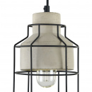 Oświetlenie żarówka w metalowej klatce z betonową podstawą Gosford T441-PL-01-GR